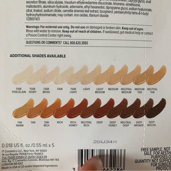 ✨$3✨ Foundation Samples | BUNDLE | IT Cosmetics, Lancôme, L’Oréal, Estée Lauder - Picture 4 of 16